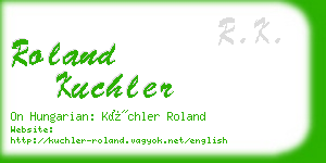 roland kuchler business card